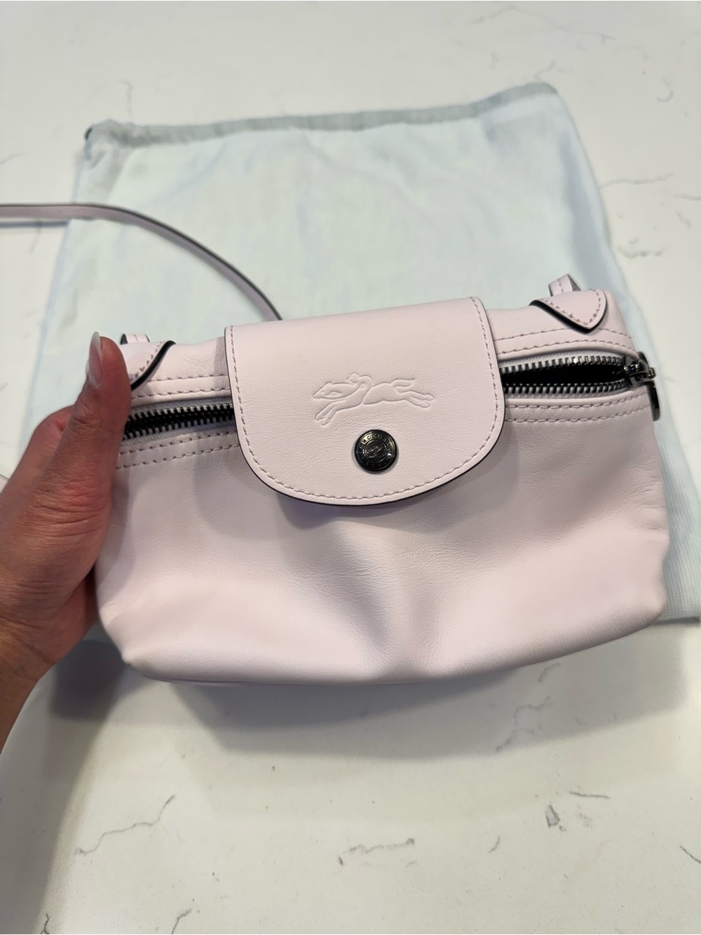 Longchamp Small Le Pliage Xtra XS Crossbody pink